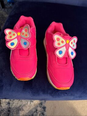 Reebok Kids Butterfly Velcro Sneakers - Pink